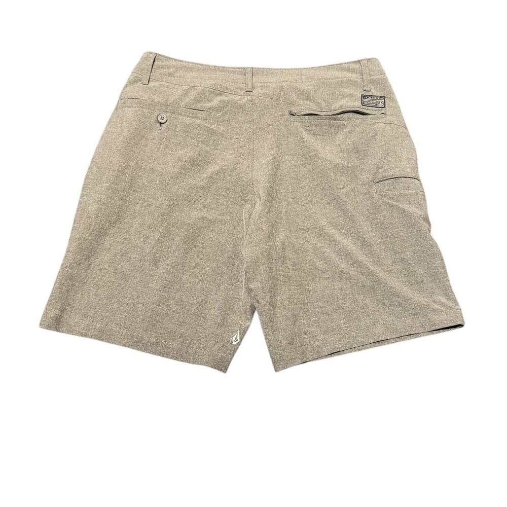 Volcom Light Gray Shorts Mens Size 34 Golf Lightweight - Picture 2 of 7